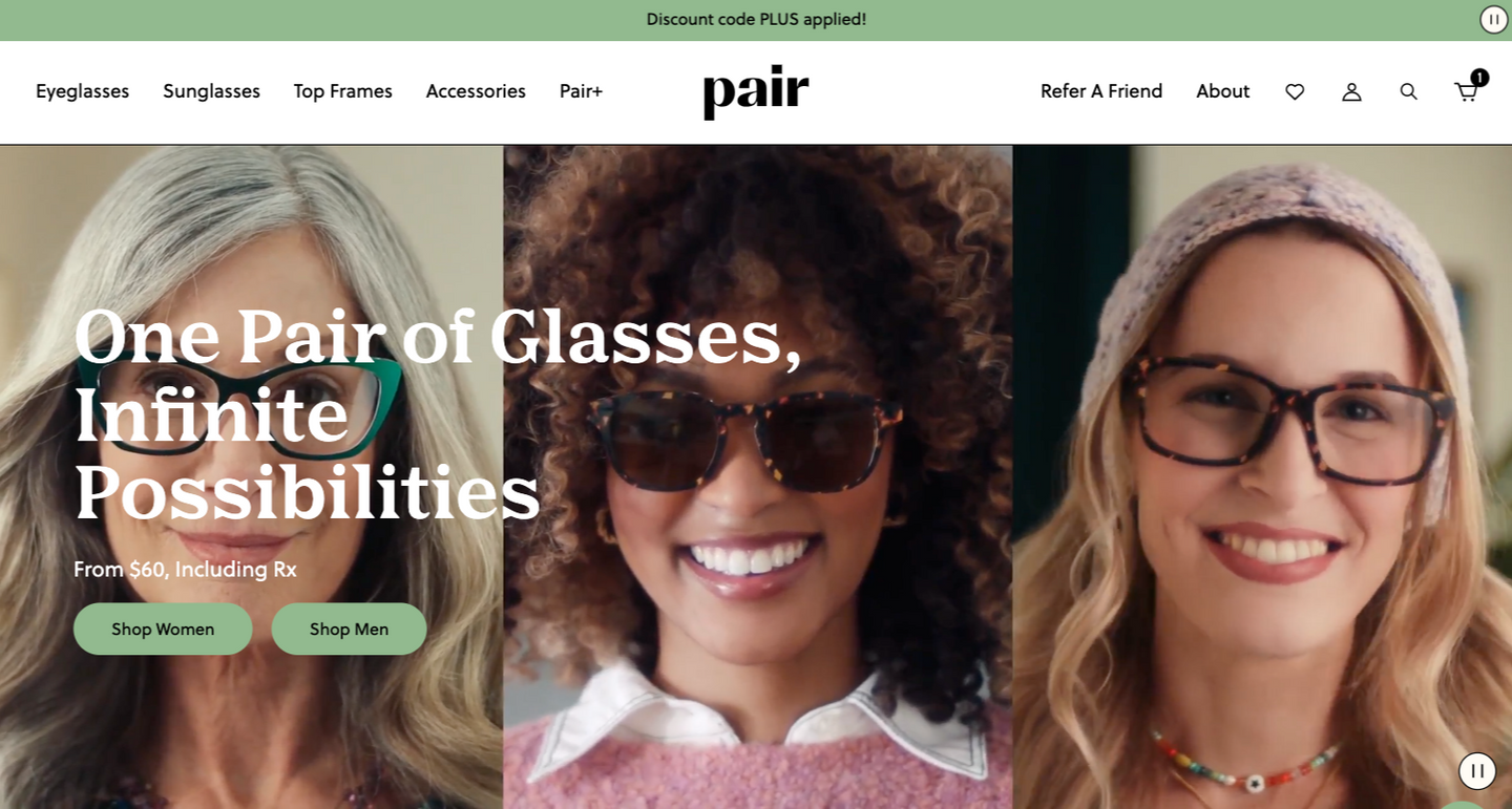 A Transition Back From Headless: Pair Eyewear